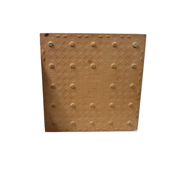 Santa Christmas Ceramic Terra-Cotta Tile‎ Trivet SUPPORTO PER BICOTTURA ITALY - Picture 2 of 4